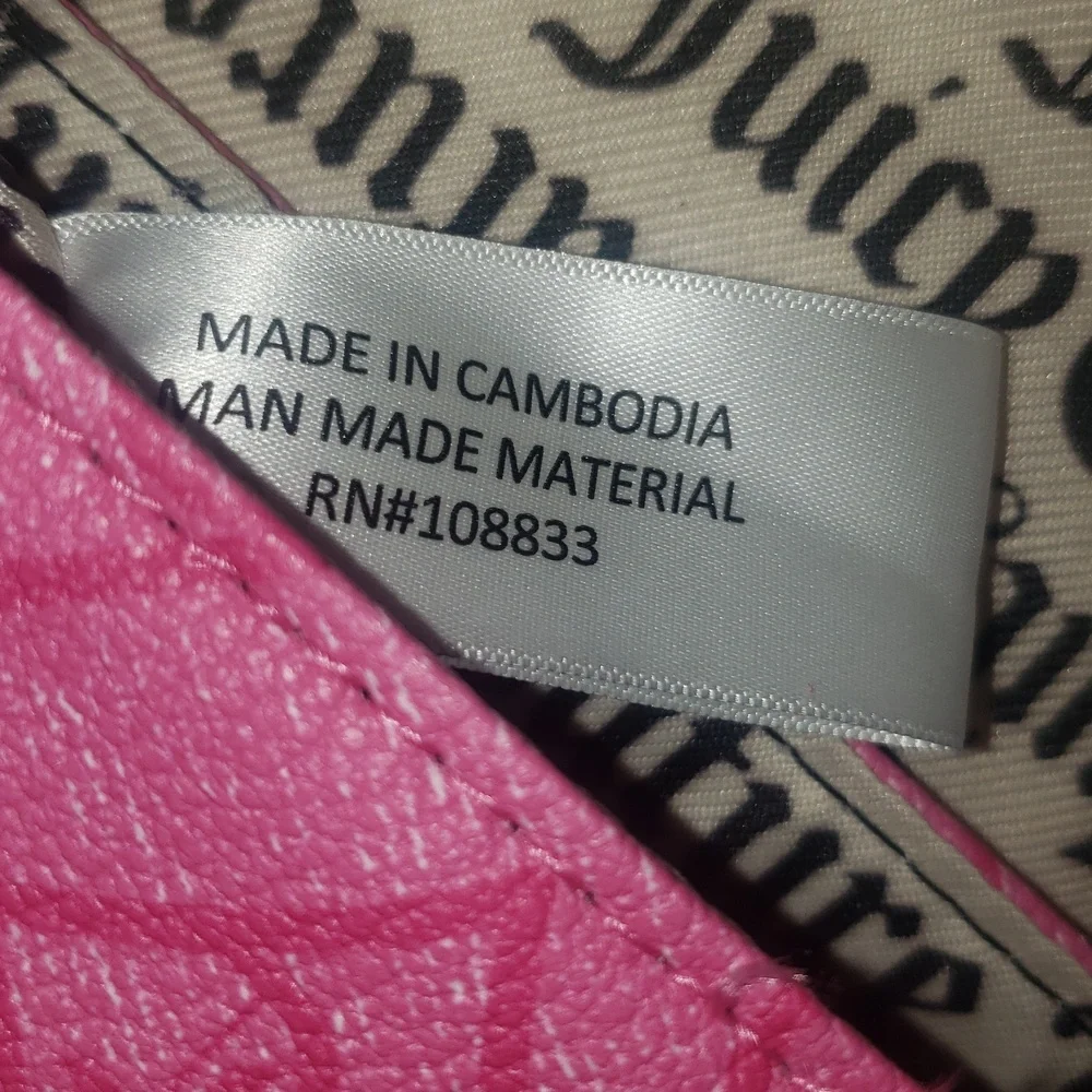 Wedding Guest Handbag Retro Juicy Couture Pink Flap Shoulder Bag